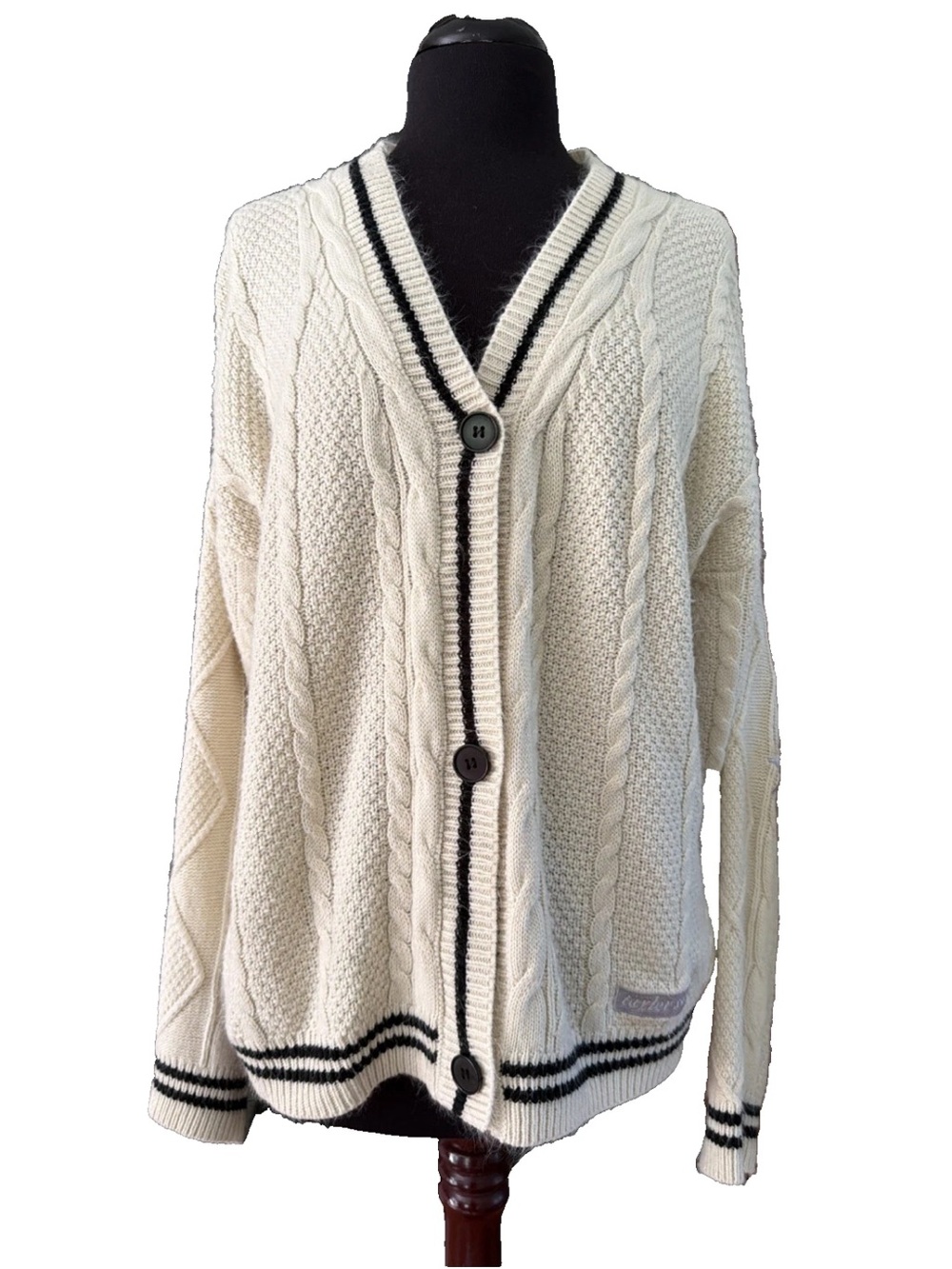 Taylor Swift *Inspired* Folklore Cardigan Size S Star Cable Knit Sweater